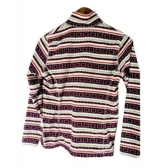 Eddie Bauer Fair Isle Red, White and Blue Sweater size Small - Picture 3 of 5